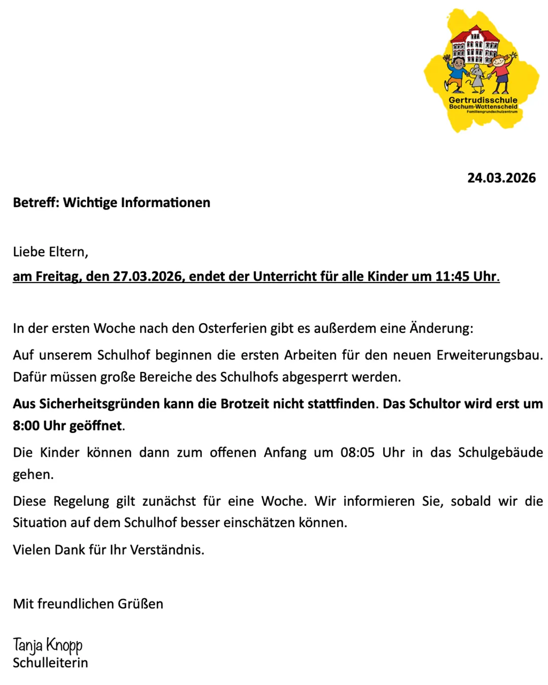 Elternbrief Brotzeit; PDF-Datei (233 KB) öffnent in separatem Fenster